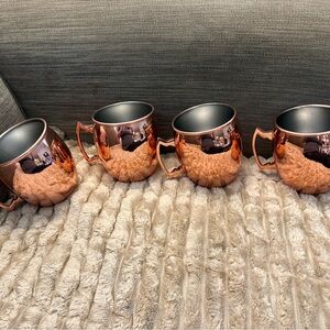 Copper Moscow Mule Mug - Set of 4